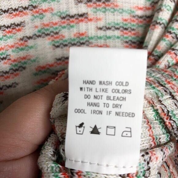 Code X Mode Sweater Womens Small White Pullover Multicolored NWT - Picture 4 of 7